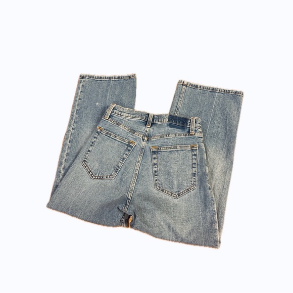 Abercrombie & Fitch Ultra High Rise Crop Wide Leg Jeans 26x24 (2P) - Picture 2 of 4